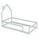 preview thumbnail 62 of 64, Twin Size Wood House-Shaped Headboard Floor Bed with Fences