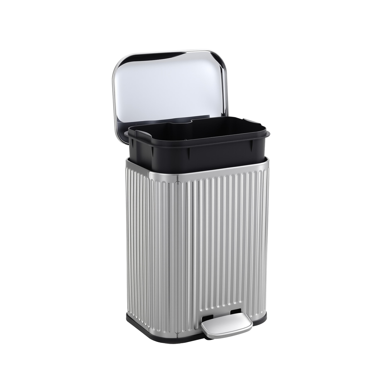 Garvee Stainless Steel Step Kitchen Trash Can