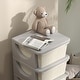 preview thumbnail 2 of 7, Qaba 4 Tier Kids Storage Unit, 4 Drawer Chest Toy Organizer Plastic Bins