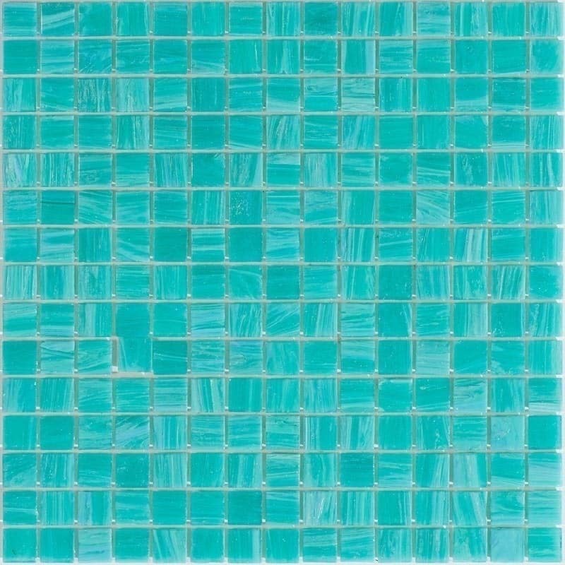 Apollo tile 12" x 12" Celestial Glossy Persian Green Glass Tile (20 sq ft/case) - 20 Pack