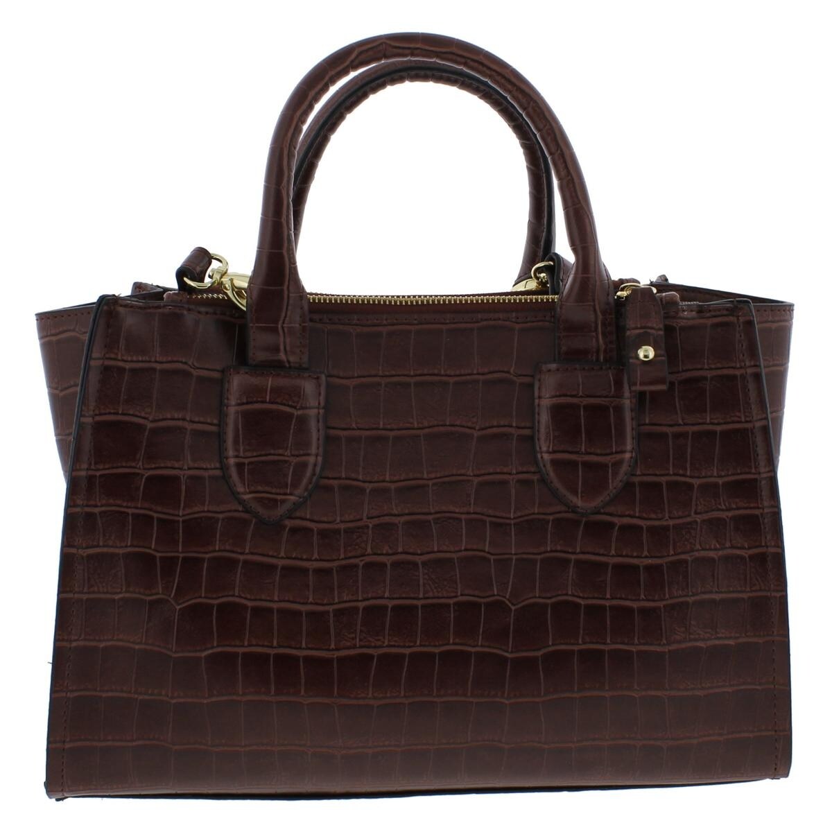 LONDON FOG WOMENS PURSE MAHOGANY CROCO