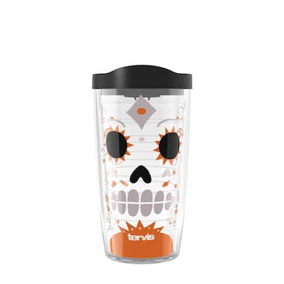 Tervis Super Sugar Skull Halloween Made in USA Double Walled Insulated Travel Tumbler, Classic
