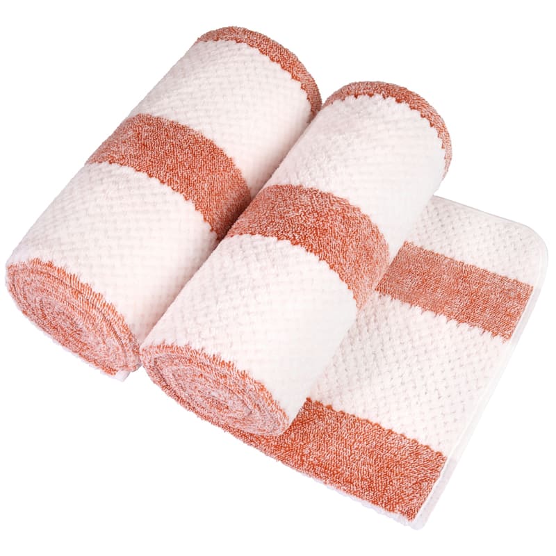 Waffle Stripe Bath Towels 30" x 60"