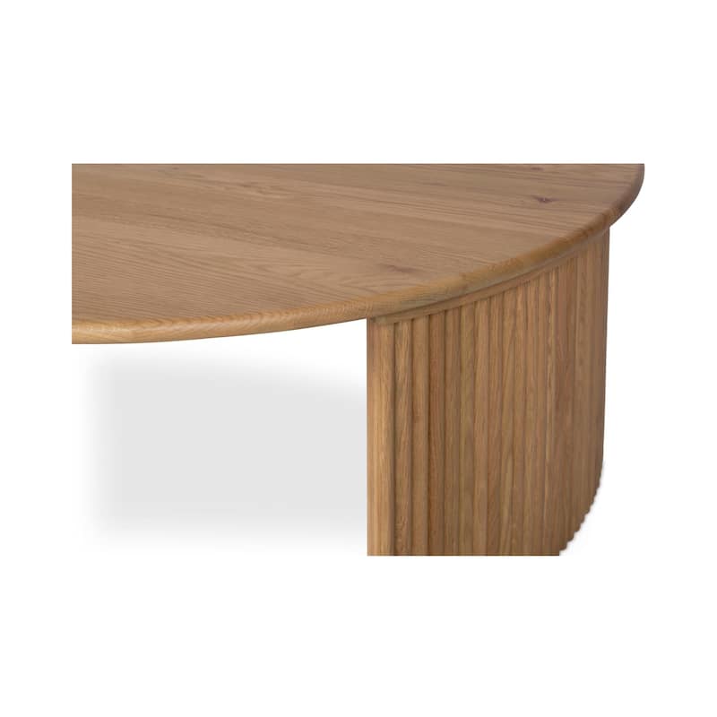 NADAAL STUDIOS Pence, Small Oval Coffee Table, Dark Brown