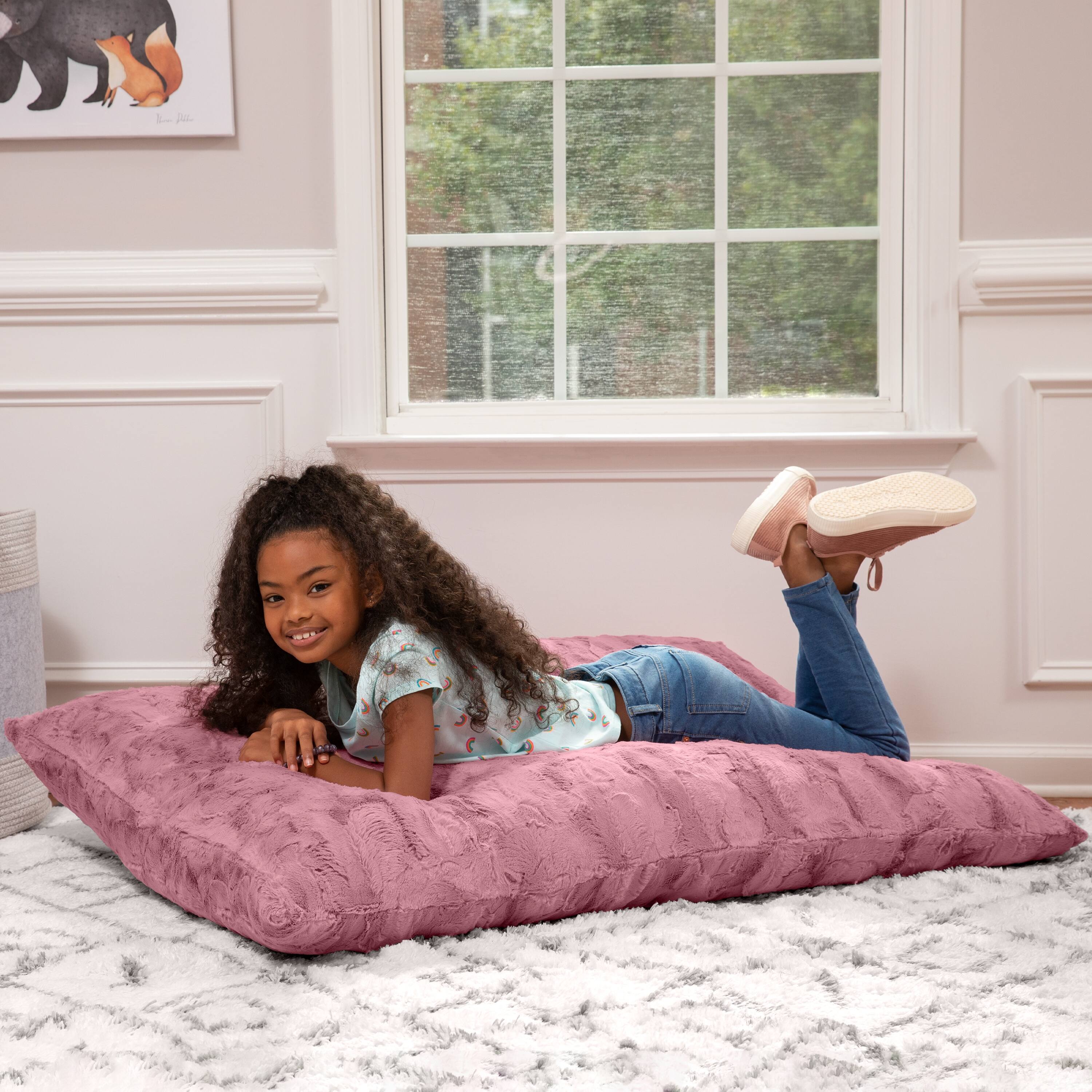 Option Synthetic Fur Wild Rose