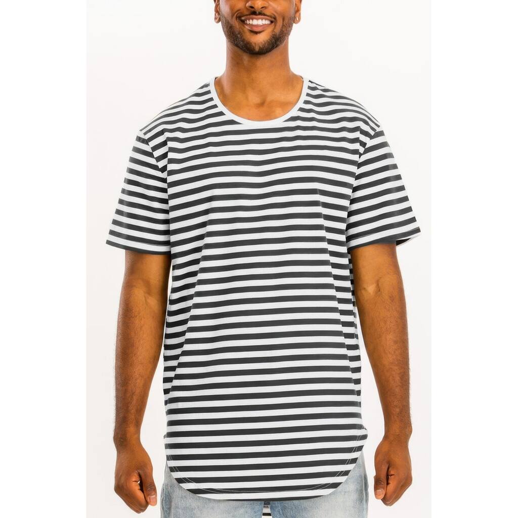 Striped Elongated Tshirt