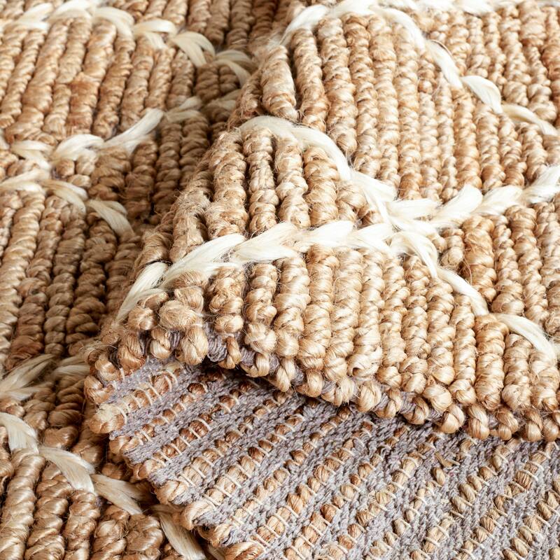 SAFAVIEH Handmade Natural Fiber Foolke Casual Jute Trellis Rug