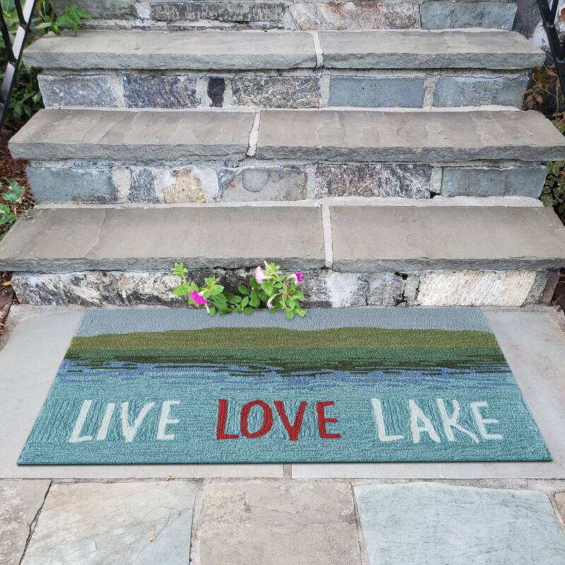 Liora Manne Frontporch Live Love Lake Indoor/Outdoor Rug