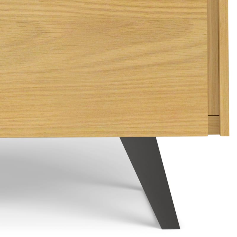 WYNDENHALL Mitchell SOLID WOOD and Metal 39 inch Wide Modern Industrial Medium Storage Cabinet - 39"w x 17"d x 42" h