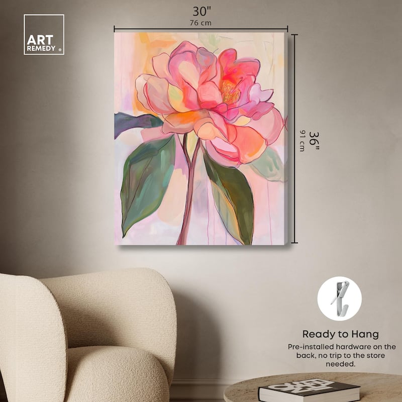 Softly Unfurling I Canvas by Art Remedy, Gallery Wrapped