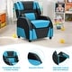 preview thumbnail 49 of 47, Gymax Gaming Recliner Sofa PU Leather Armchair for Kids Youth w/