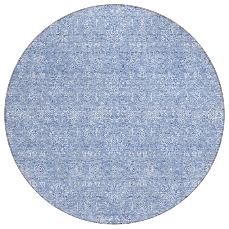 Machine Washable Indoor/ Outdoor Chantille Traditional Floral Rug