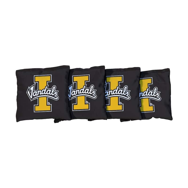 Idaho Vandals Black Cornhole Bags - All-Weather Resin Filled