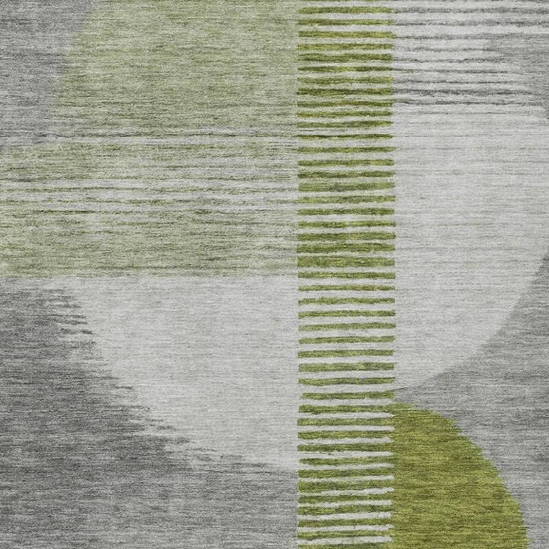 HomeRoots Geometric Transitional Rectangle Outdoor Rug
