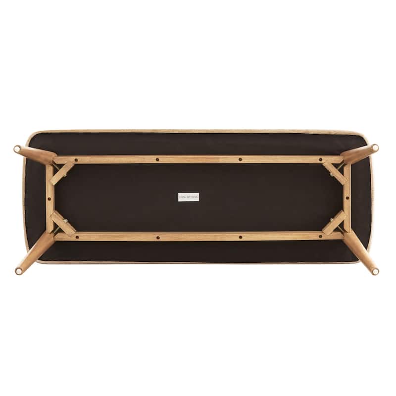 Norwegian Danish Modern Tapered Upholstered Dining Bench iNSPIRE Q Modern