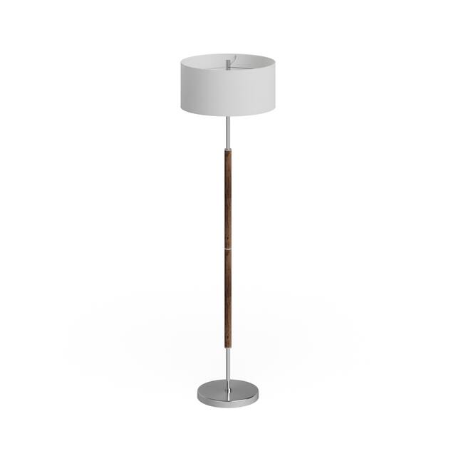 Silver Orchid Gotho Pedestal Contemporary Floor Lamp