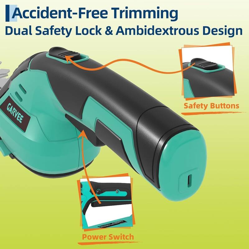 2 in 1 Electric Handheld Cordless Grass Trimmer Hedge Shears/ Grass Cutter
