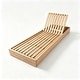 preview thumbnail 22 of 67, Christopher Knight Home - Ian Set of 4 Outdoor Chaise Lounge, Acacia Wood Adjustable Reclining & Water-Resistant Cushion