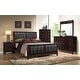 preview thumbnail 16 of 14, Carlton Upholstered Bedroom Set Cappuccino