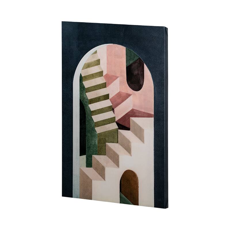 Labyrinth I Multi Color (30 x 45) Canvas Art Print