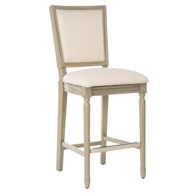 SAFAVIEH Rusmira-30 Inch Rectangular Bar Stool (Set of 2) - 23.5" x 19.3" x 47.3" - 19Wx24Dx47H