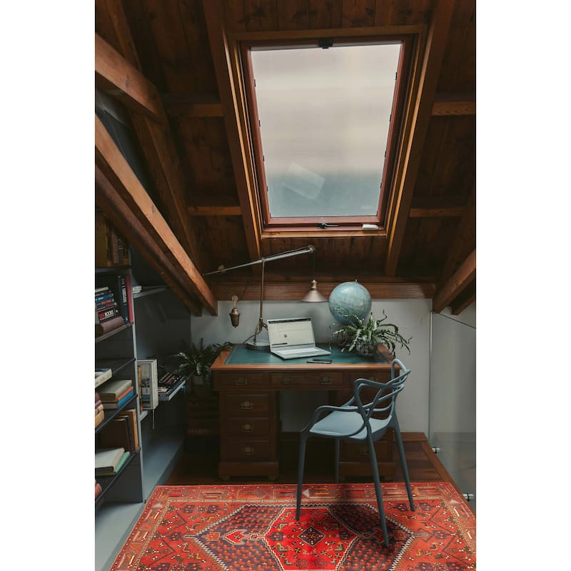 ECARPETGALLERY Hand-knotted Andelz Navy Wool Rug - 3'11 x 6'2