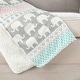 preview thumbnail 3 of 3, Lush Decor Elephant Stripe Soft & Plush Sherpa Blanket