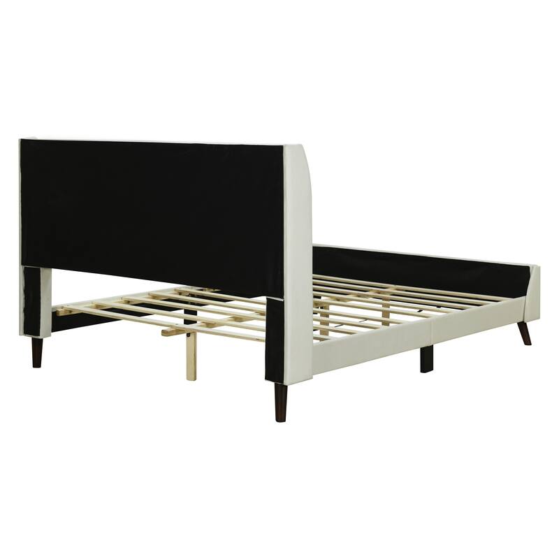 Modern Upholstered Platform Bed Twin/Full/Queen, Velvet with Storage Space