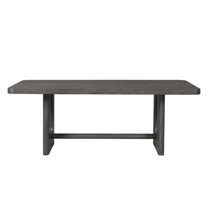 Furniture of America Piez Modern 83-inch Wood Dining Table with Trestle Base