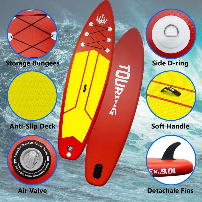 Inflatable Stand Up Paddle Board,Premium Stand Up Paddle Board with Non-Slip Deck Design