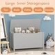 preview thumbnail 9 of 13, Wooden Toy Box Storage