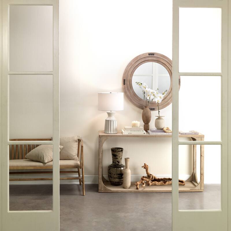 Alden Décor Jordyn Wood Console Table