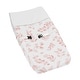 preview thumbnail 1 of 4, Blush Pink and White Floral Leaf Girl Changing Pad Cover Boho Chic Bohemian Watercolor Botanical Flower Woodland Tropical Garden Blush Pink and White - Assembled