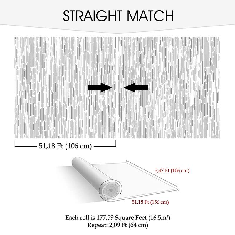 SUSSEXHOME Removable Wallpaper-Waterproof, Strippable, Light Resistance & Cleanable Wall Paper Roll-Wallpaper-Rain