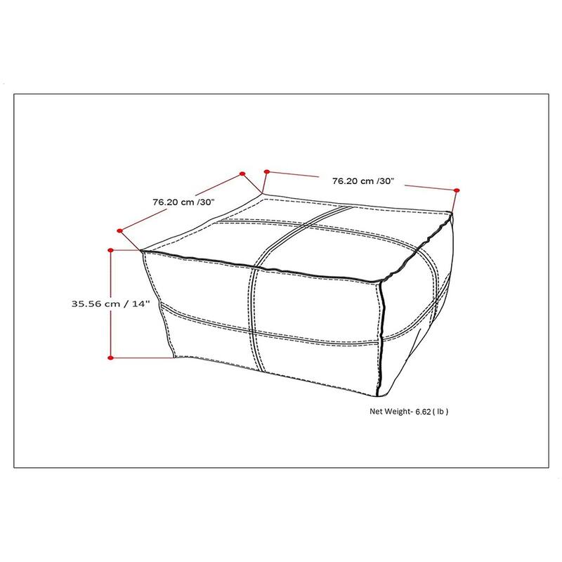 WYNDENHALL Wendal Boho Square Pouf