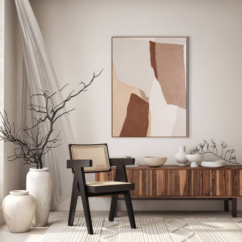 Gavotte II, Hand Painted Canvas - Plastic - Brown
