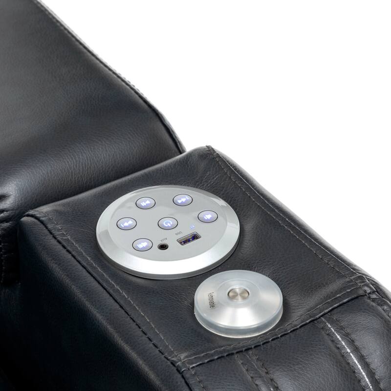 Power Recliner Chair with Cooling Cup Holder, Bluetooth & Tray Table