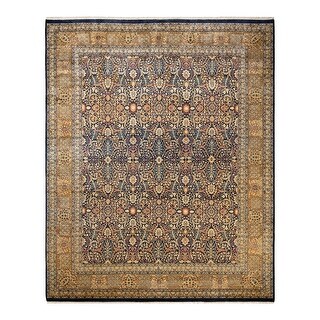 Noori Rug Versailles Conca Hand Knotted Area Rug 7'11 x 10'1 Red/Blue