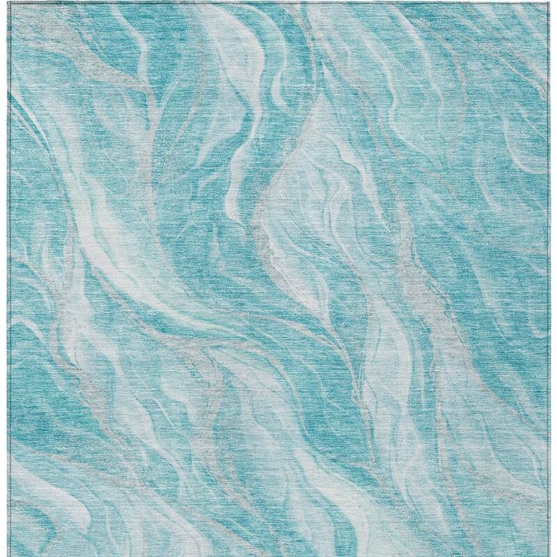 HomeRoots Abstract Transitional Rectangle Outdoor Rug