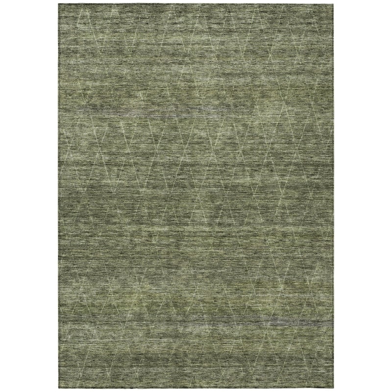 HomeRoots Geometric Transitional Rectangle Outdoor Rug