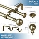 preview thumbnail 18 of 32, Round Ball Designer Double Drapery Adjustable Curtain Rod & Hardware