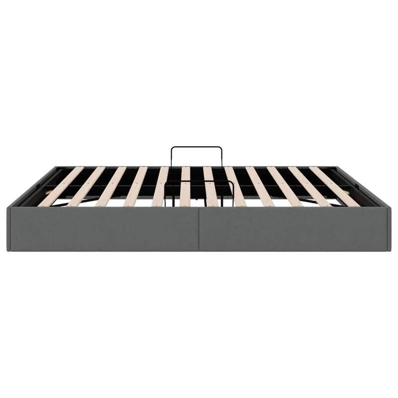 vidaXL Storage Bed with Mattress in Fabric