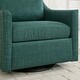 preview thumbnail 24 of 37, Linen Swivel Chairs, Club Accent Chairs, Soft Cushions