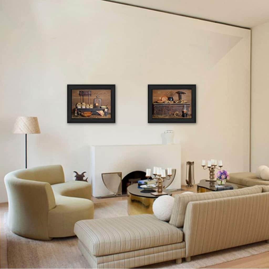 TrendyDecor4U Contemporary "Rustic" 2-Piece Vignette by Billy Jacobs