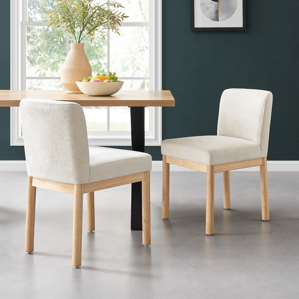 NPD Furniture Bloomfield Chenille Low-Back / High-Back Dining Side Chair (Set of 2)