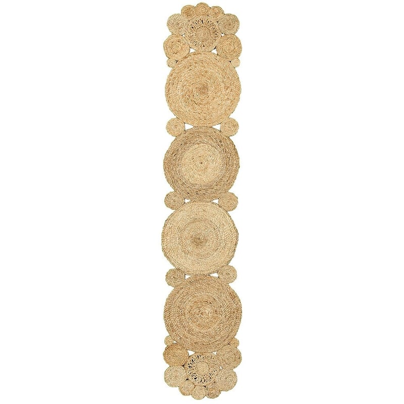 Sevita Jute Woven Table Runner, Natural, 1'4" x 6'8" - 1'4 x 6'8
