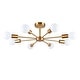 preview thumbnail 47 of 71, Modern Vintage Glam Metal Sputnik Semi - Flush Mount Ceiling Light