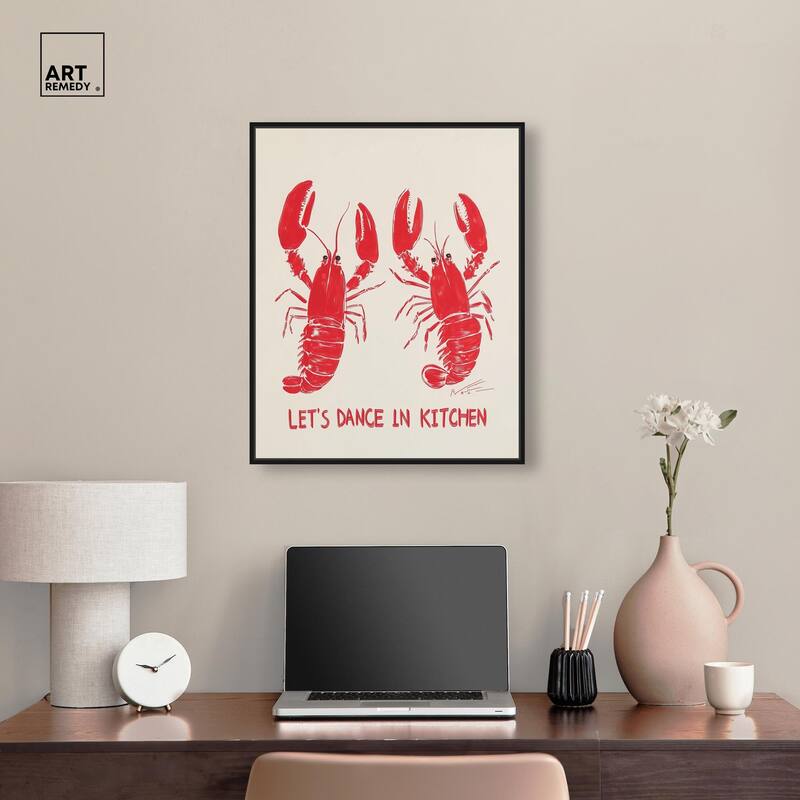 Let's Dance In Kitchen Canvas by Art Remedy