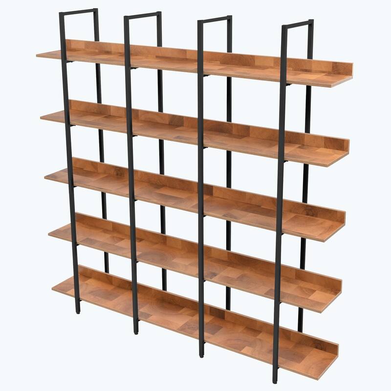 5 Tier Bookcase Home Office Open Bookshelf