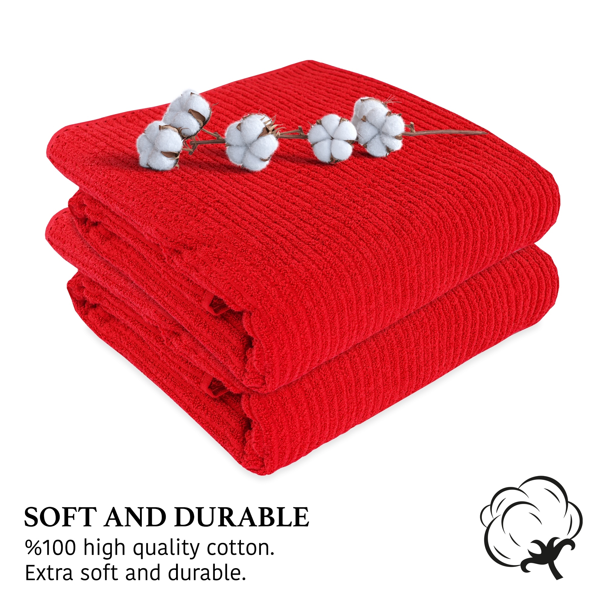 Plush Ultra-Absorbent Cotton Bath Sheet – Large Soft Bath Towel-image